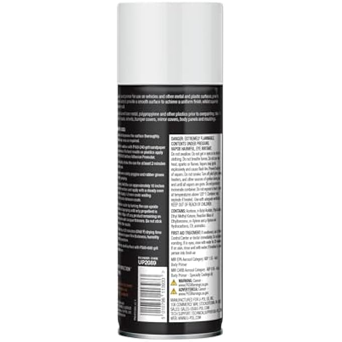 U-POl SANDABLE PRIMER, FAST-DRYING, DURABLE & ALL-PURPOSE PRIMER SPRAY WITH ANTI-RUST TECHNOLOGY, WHITE - Image 5